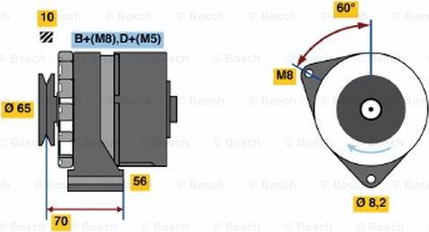 BOSCH 0 986 034 130 - Генератор unicars.by