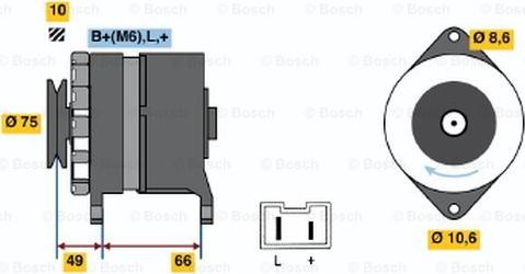 BOSCH 0 986 034 851 - Генератор unicars.by