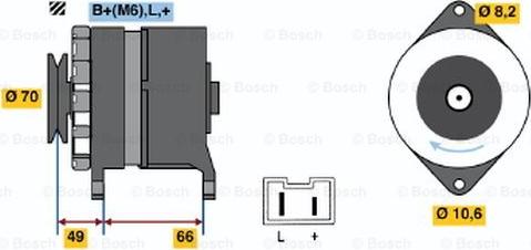 BOSCH 0 986 034 801 - Генератор unicars.by