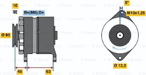 BOSCH 0 986 034 390 - Генератор unicars.by