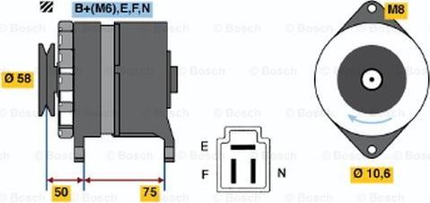 BOSCH 0 986 034 331 - Генератор unicars.by