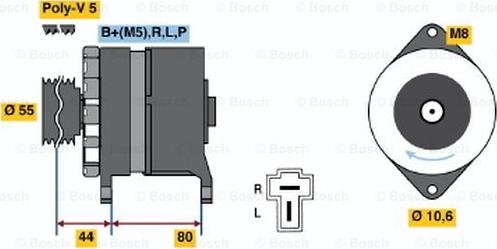 BOSCH 0 986 034 291 - Генератор unicars.by