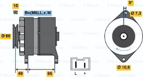 BOSCH 0 986 034 780 - Генератор unicars.by