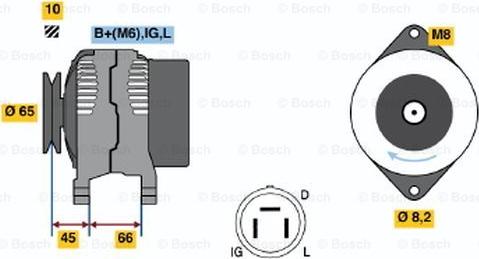 BOSCH 0 986 035 461 - Генератор unicars.by