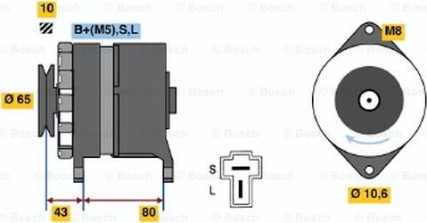 BOSCH 0 986 035 401 - Генератор unicars.by