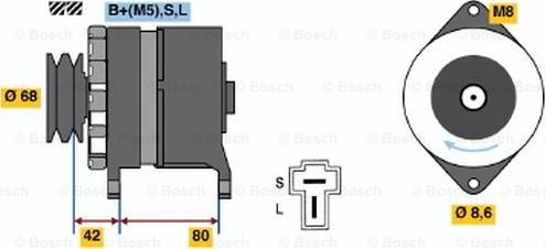 BOSCH 0 986 035 431 - Генератор unicars.by