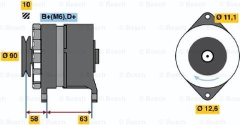 BOSCH 0 986 035 630 - Генератор unicars.by