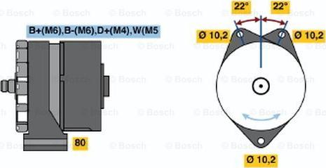 BOSCH 0 986 035 620 - Генератор unicars.by