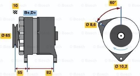 BOSCH 0 986 035 670 - Генератор unicars.by