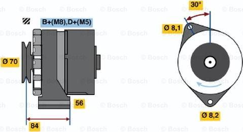 BOSCH 0 986 035 841 - Генератор unicars.by