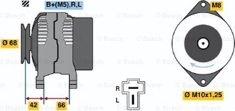 BOSCH 0 986 035 851 - Генератор unicars.by