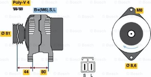 BOSCH 0 986 035 321 - Генератор unicars.by