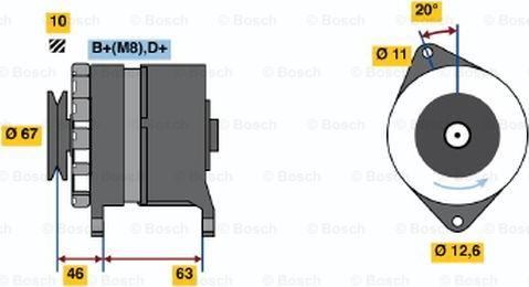 BOSCH 0 986 035 770 - Генератор unicars.by