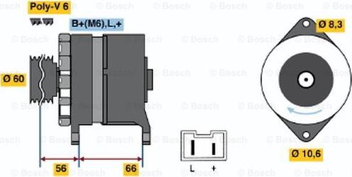 BOSCH 0 986 036 941 - Генератор unicars.by