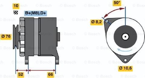 BOSCH 0 986 036 961 - Генератор unicars.by