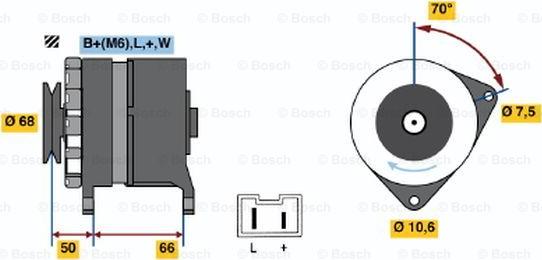 BOSCH 0 986 036 901 - Генератор unicars.by