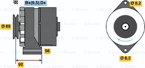 BOSCH 0 986 036 930 - Генератор unicars.by