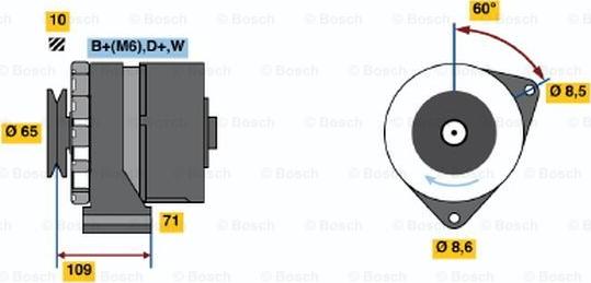 BOSCH 0 986 036 490 - Генератор unicars.by