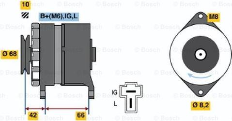 BOSCH 0 986 036 501 - Генератор unicars.by