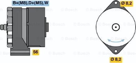 BOSCH 0 986 036 800 - Генератор unicars.by