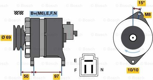 BOSCH 0 986 036 311 - Генератор unicars.by