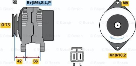 BOSCH 0 986 036 331 - Генератор unicars.by