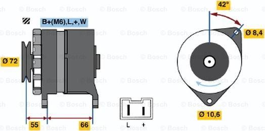 BOSCH 0 986 036 711 - Генератор unicars.by