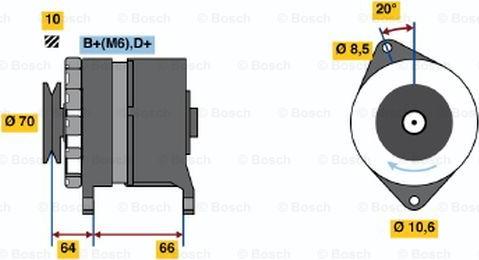 BOSCH 0 986 030 990 - Генератор unicars.by