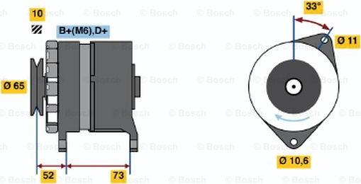 BOSCH 0 986 030 940 - Генератор unicars.by