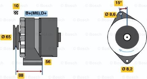 BOSCH 0 986 030 900 - Генератор unicars.by