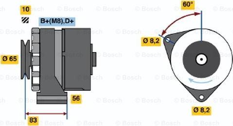 BOSCH 0 986 030 540 - Генератор unicars.by