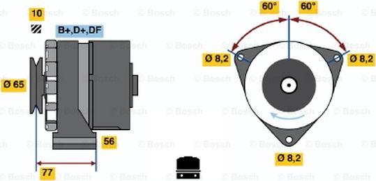 BOSCH 0 986 030 170 - Генератор unicars.by