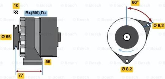 BOSCH 0 986 030 850 - Генератор unicars.by