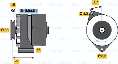 BOSCH 0 986 030 830 - Генератор unicars.by