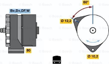 BOSCH 0 986 030 320 - Генератор unicars.by