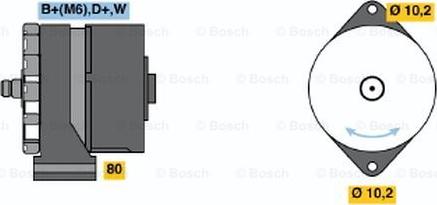 BOSCH 0 986 031 250 - Генератор unicars.by