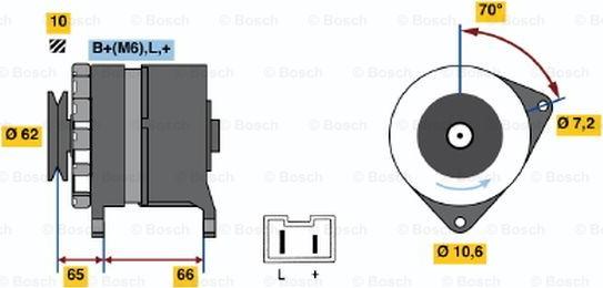 BOSCH 0 986 031 711 - Генератор unicars.by