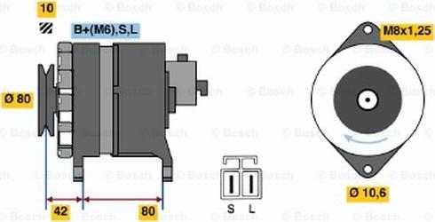 BOSCH 0 986 038 930 - Генератор unicars.by