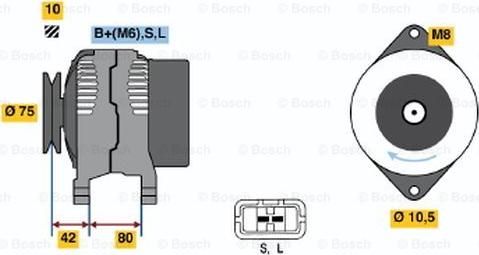 BOSCH 0 986 038 920 - Генератор unicars.by