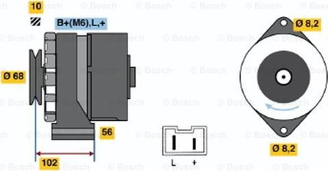 BOSCH 0 986 033 990 - Генератор unicars.by