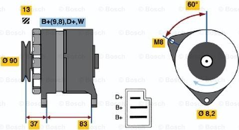 BOSCH 0 986 033 940 - Генератор unicars.by