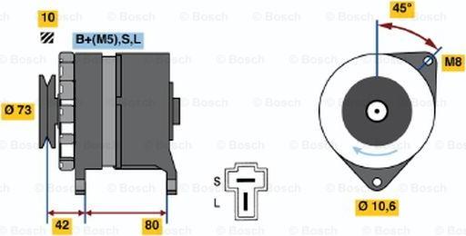 BOSCH 0 986 033 441 - Генератор unicars.by