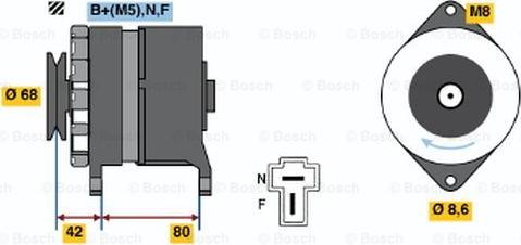 BOSCH 0 986 033 481 - Генератор unicars.by