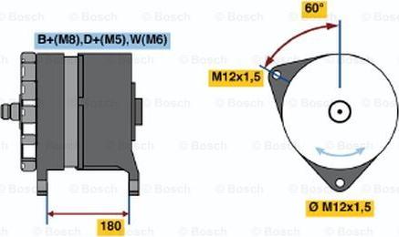 BOSCH 0 986 033 520 - Генератор unicars.by