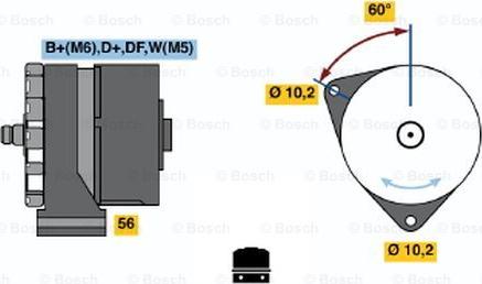 BOSCH 0 986 033 620 - Генератор unicars.by