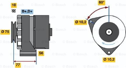 BOSCH 0 986 033 150 - Генератор unicars.by