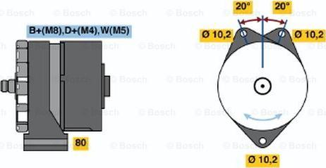 BOSCH 0 986 033 100 - Генератор unicars.by