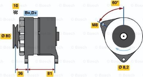 BOSCH 0 986 033 310 - Генератор unicars.by