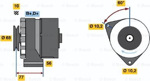 BOSCH 0 986 033 710 - Генератор unicars.by