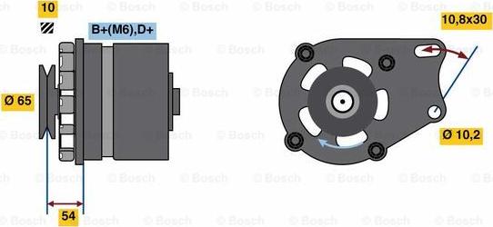 BOSCH 0 986 032 340 - Генератор unicars.by